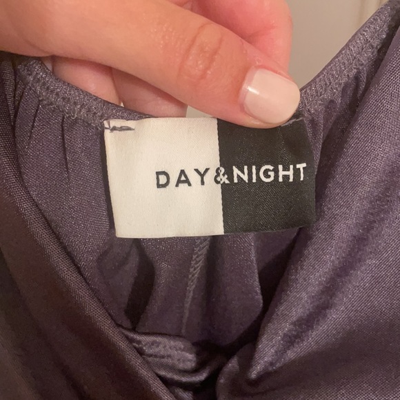 SOLD Gorgeous Plum Mini Dress - Picture 3 of 6